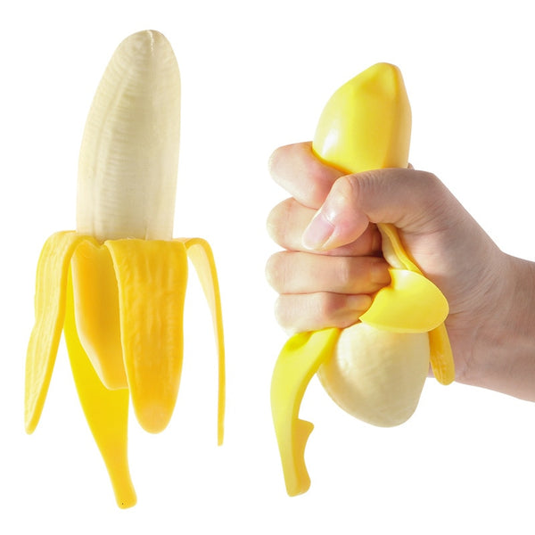 Elastic Simulation Squishy Banana Squishy Toy Squeezed Decompression Stress Reliever Antistress Toys For Children